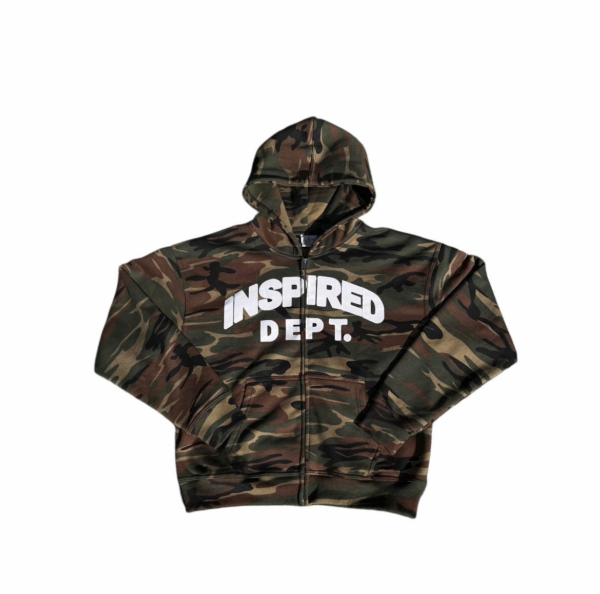 Camo Inspired Dept Zip Up Hoodie